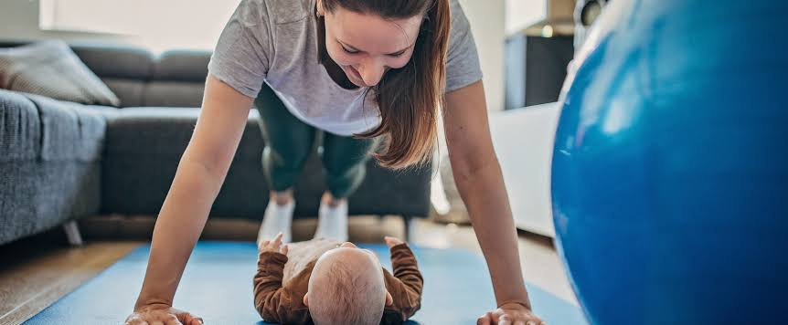 Do exercises help with weight loss after birth?