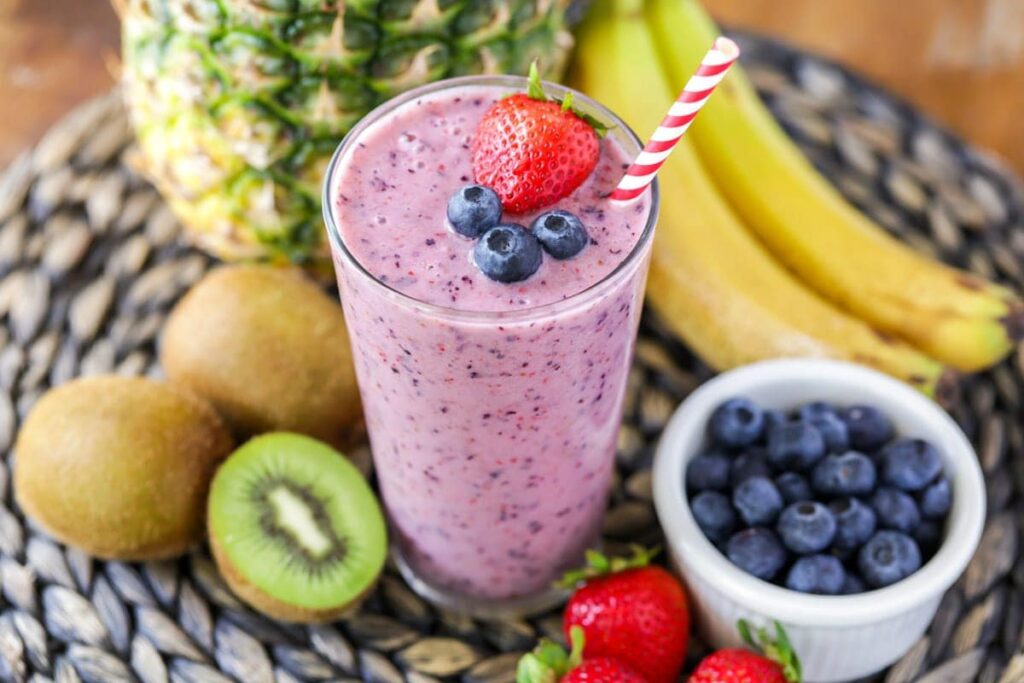 Fruit Smoothie. Healthy Snacks While Pregnant